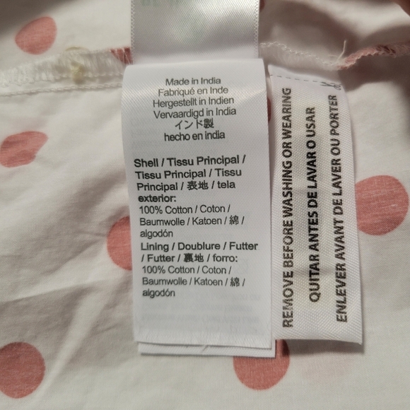 J.crew White Polka Dot V-Neck puff Sleeve Poplin Wrap mini Dress. - Picture 11 of 12